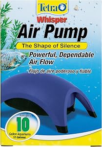 Tetra Whisper Air Pump Up To 10 Gallons, For Aquariums, Powerful Airflow, Non-UL Listed